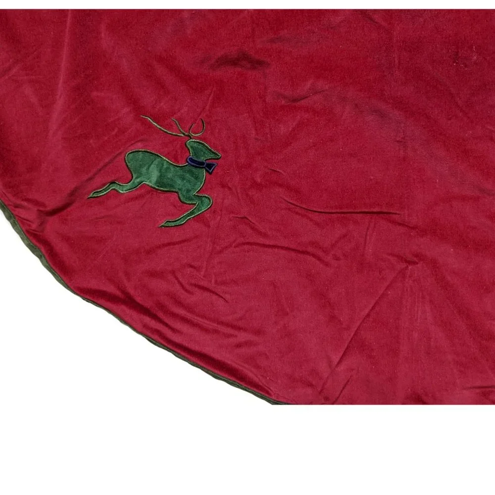 Red & Green Christmas Tree Skirt